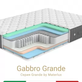 Матрас Materlux Gabbro Grande (Габбро Гранде), серии Grande – 90х200 см, пружины Дуэт, Memory-gel