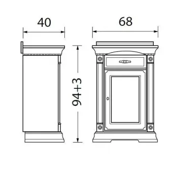 Прихожая Prama Palazzo Ducale ciliegio, Композиция 5