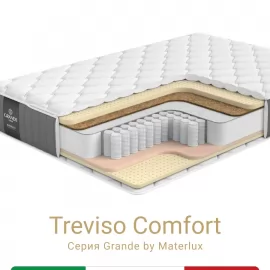 Матрас Materlux Treviso Comfort (Тревизо Комфорт), серии Grande – 160х200 см, классическое наполнение, натуральный латекс, кокос
