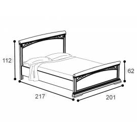 Кровать Treviso frassino Camelgroup 180 см с изножьем