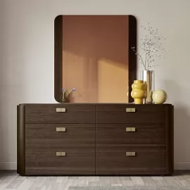Комод Alf Italia Appia, шесть ящиков, Дуб Termocotto, 177 см, KJAP125