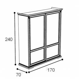 Шкаф-купе 2 дверный mini Treviso frassino Camelgroup