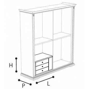 Кассетница в шкаф-купе maxi Treviso Frassino Camelgroup