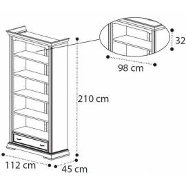 Книжный стеллаж Camelgroup Treviso Frassino