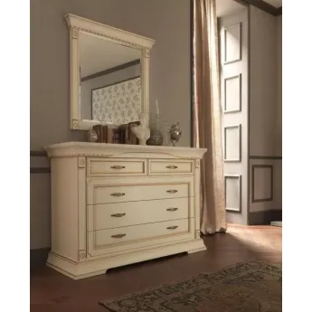 Комод низкий с  4-мя ящиками Palazzo Ducale Laccato Prama