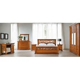 Кровать 160 см Prama Bohemia с резным изголовьем