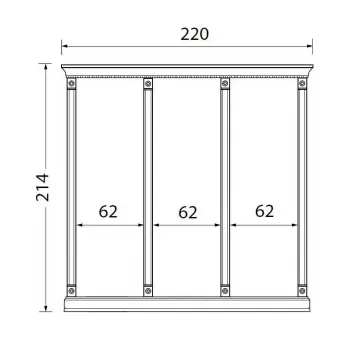 Прихожая Prama Palazzo Ducale Laccato, Композиция 5