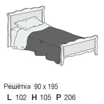 Кровать 90х195 San Michele Beverly Louise