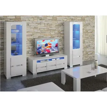 Витрина 1-дверная Status Elegance White