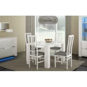 Стул эконом Status Elegance White серая экокожа