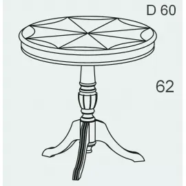 Столик кофейный D60 Panamar 169.060.P