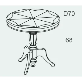 Столик кофейный D70 Panamar 168.070.P