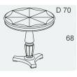 Столик кофейный D70 Panamar 167.070.P - Фото 2