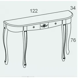 Консоль с ящиком Panamar 155.120.P
