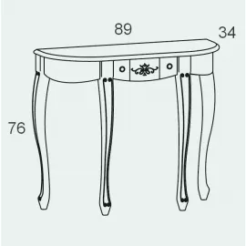 Консоль с ящиком Panamar 155.090.P