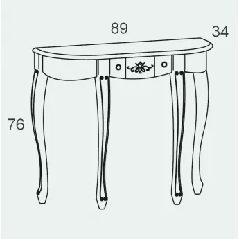 Консоль с ящиком Panamar 155.090.P