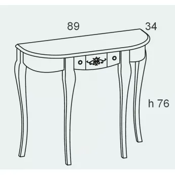 Консоль с ящиком Panamar 153.090.P
