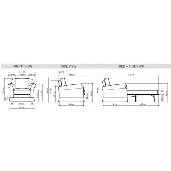 Диван 2-местный Camelgroup Treviso sofa, ткань