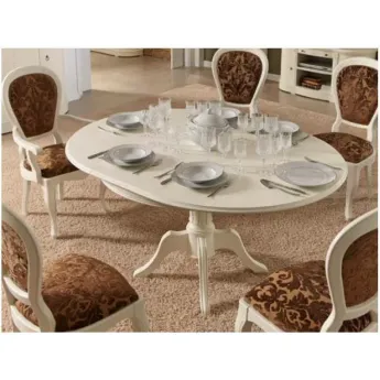 Стол обеденный 115/155 Panamar, круглый раздвижной 401.115.P