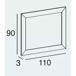 Зеркало Panamar 302.110.P, размеры