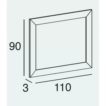 Зеркало Panamar 302.110.P, размеры