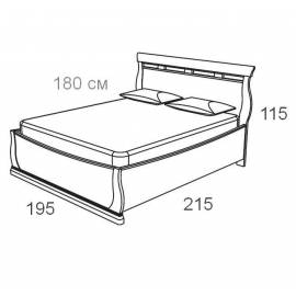 Кровать 180 см Maronese Venere avorio без изножья