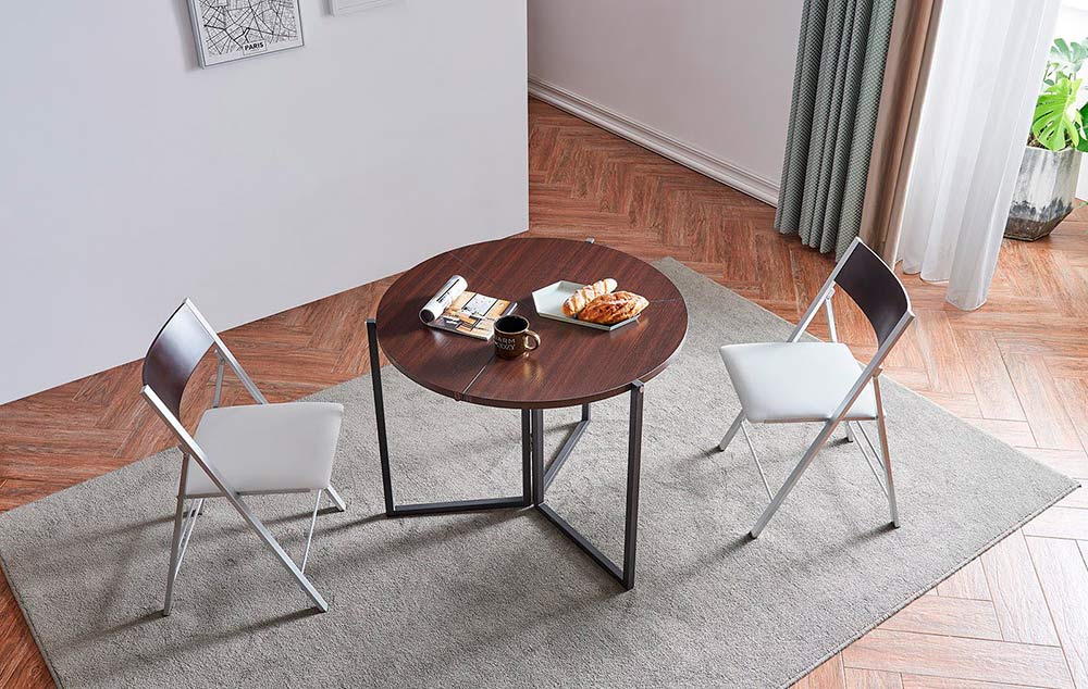 Стол обеденный Q-Home B2389, 90 см, венге, раскладной