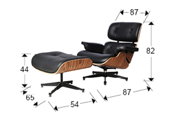 Размеры кресла Eames Schuller, арт. 448370